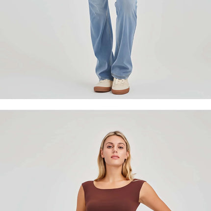 Vintage Washed Flare Jeans