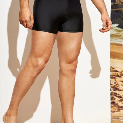 Men's Solid Color Swim Shorts