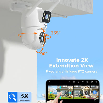 6MP Dual-Lens Wi-Fi PTZ Security Camera