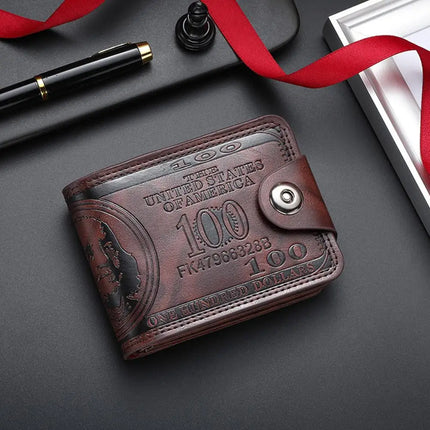 Vintage Pattern Leather Wallet