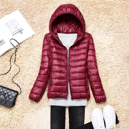 Women's Lightweight Hooded Puffer Jacket