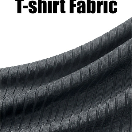 Men's Ribbed V-Neck T-Shirt