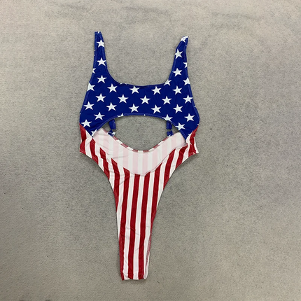 Women's USA Flag Print Romper