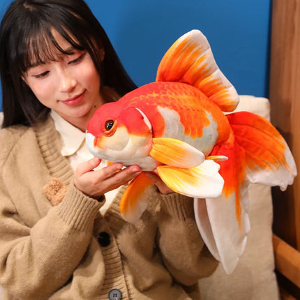Lucky Koi Goldfish Plush Pillow