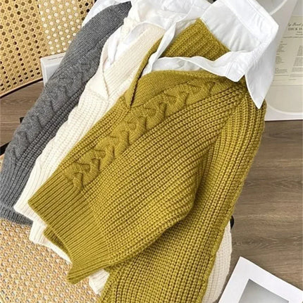 Women's Two-Piece Style Knitted Sweater