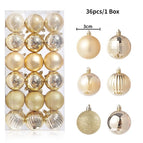36pcs Gold / 3cm