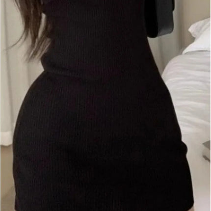 Elegant Hollow Strapless Dress