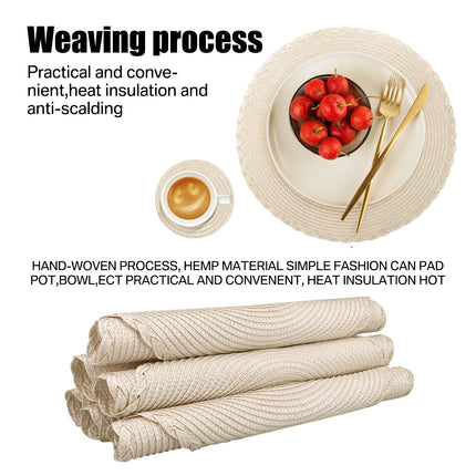 Round Woven Placemat Set