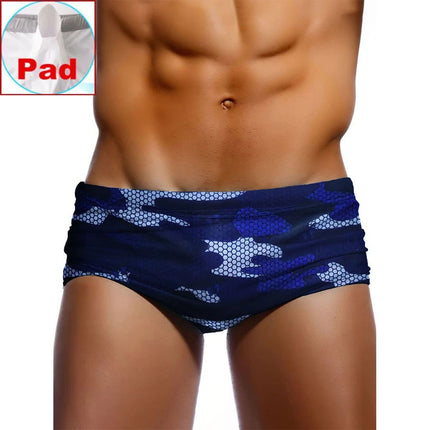 Men's Camouflage Print Swim Trunks