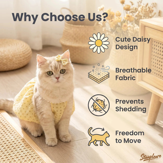 Daisy Jacquard Cat Dress