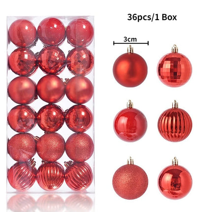 Christmas Tree Baubles Ornament Set