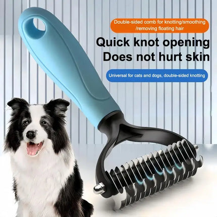 2-in-1 Pet Deshedding Brush