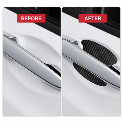 Carbon Fiber Door Handle Protective Stickers