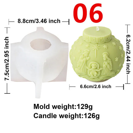 Christmas Silicone Candle Mold