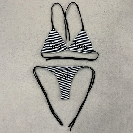 Y2K Rhinestone Bikini Set