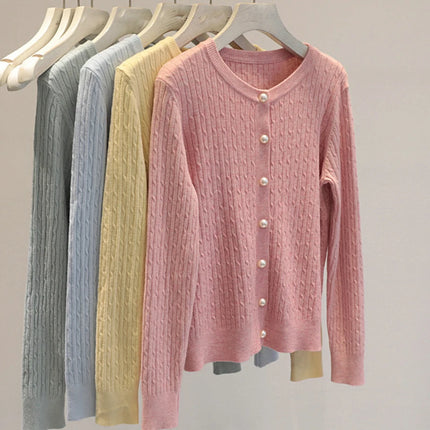 Women's Long Sleeve Knitted Cardigan