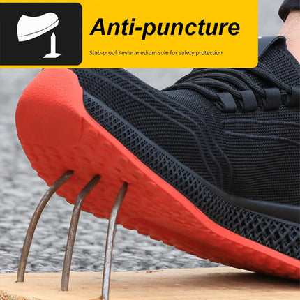 Unisex Breathable Steel Toe Safety Shoes