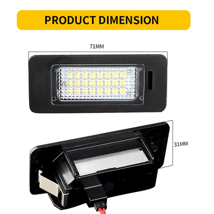 White LED License Plate Lights