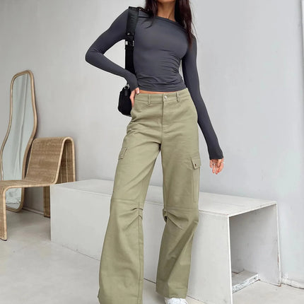 Women's Long Sleeve Crop Top
