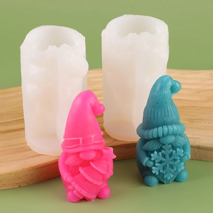 Christmas Elf Silicone Candle Mold