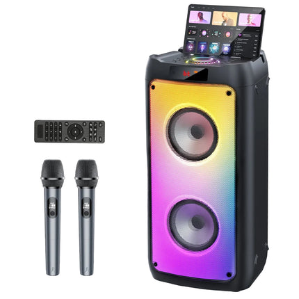 Portable Karaoke Speaker with LED Lights