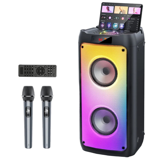 Portable Karaoke Speaker with LED Lights