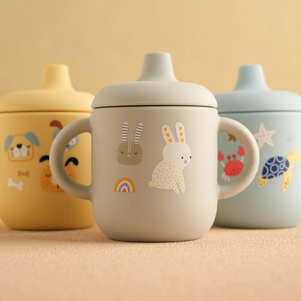 Cartoon Silicone Baby Cup