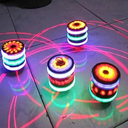 Electric Spinning Gyro Toy with LED Lights
