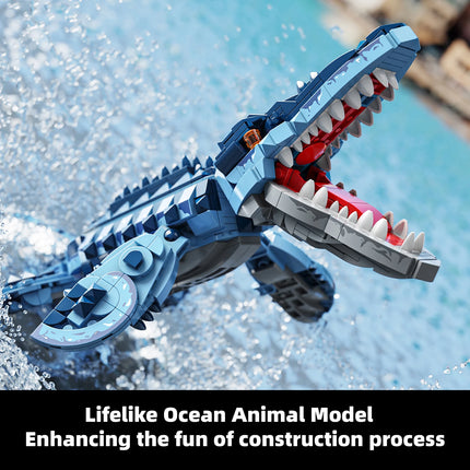 Mosasaurus Dinosaur Building Block Set