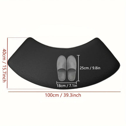 Thick Curved Absorbent Bathroom Mat