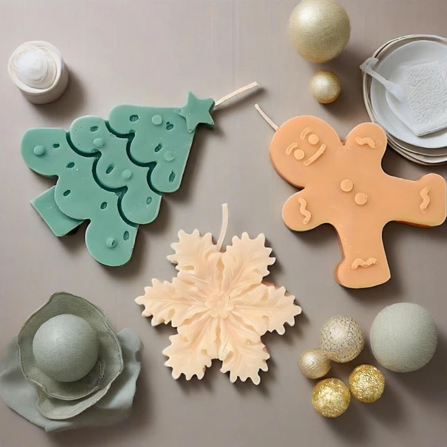 3-Piece Christmas Silicone Mold Set