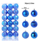 36pcs Blue / 3cm