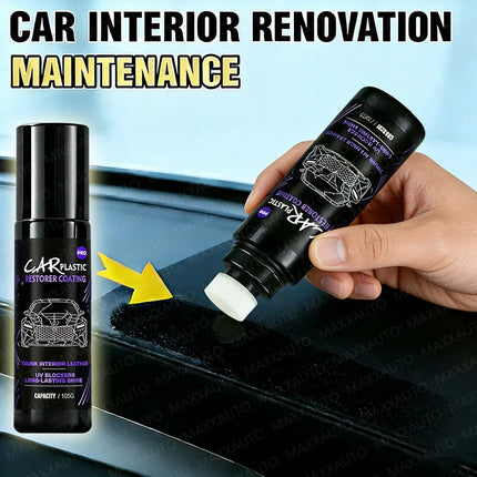 Car Plastic Restorer & Black Gloss