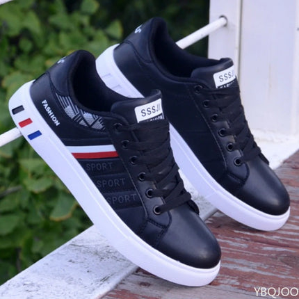 Men's Flat-Sole Casual Walking Sneakers