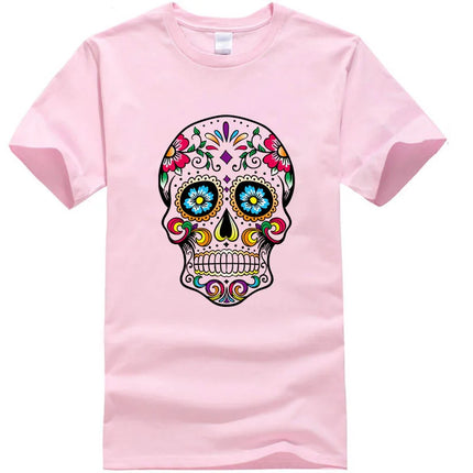 Men's Skull Print Streetwear T-Shirt