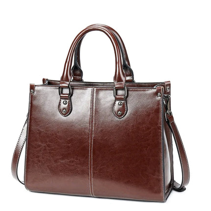 Leather Tote Shoulder Bag