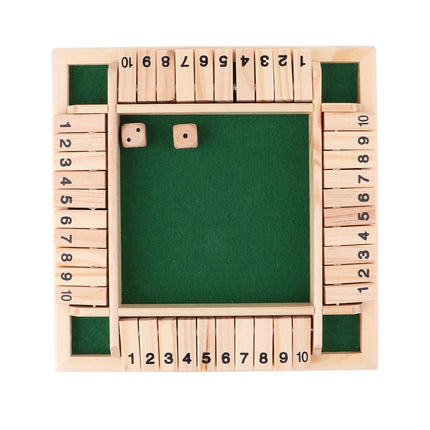 Wooden Arithmetic Dice Game