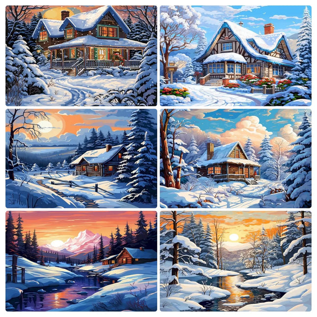 Winter Snow Scene Jigsaw Puzzle