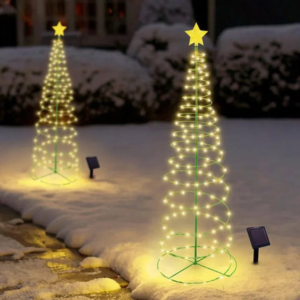 Solar Christmas Tree Garden Lights