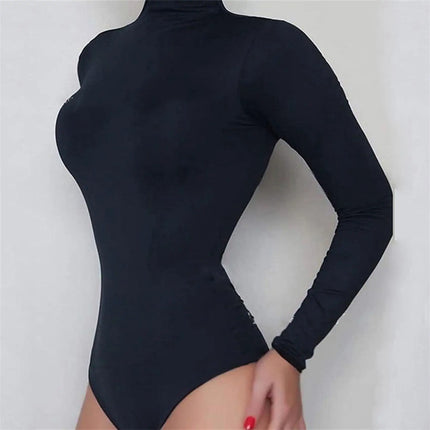 Women's High-Neck Slim-Fit Jumpsuit