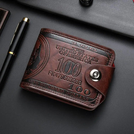 Vintage Pattern Leather Wallet