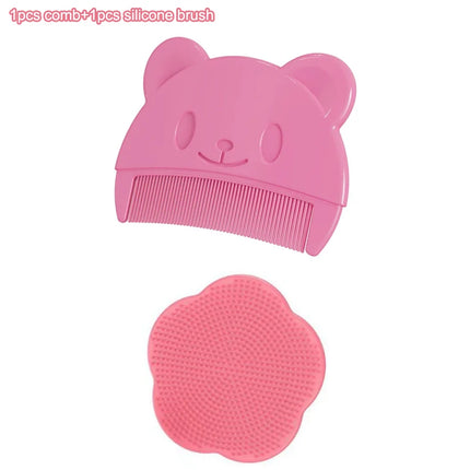 Baby Silicone Scalp Massage Brush Set