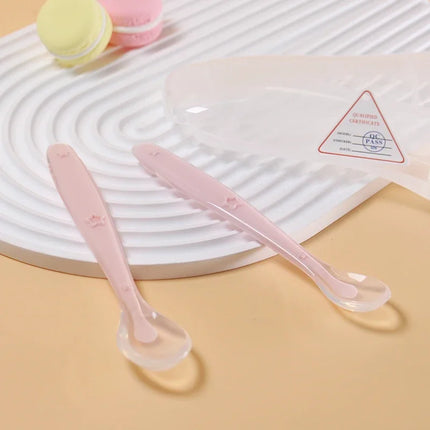 2-Piece Baby Silicone Spoon Set