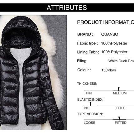 Women's Lightweight Hooded Puffer Jacket