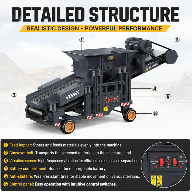 1:50 RC Sand Screening Machine