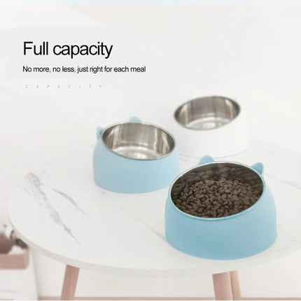 Inclined Stainless Steel Pet Bowl
