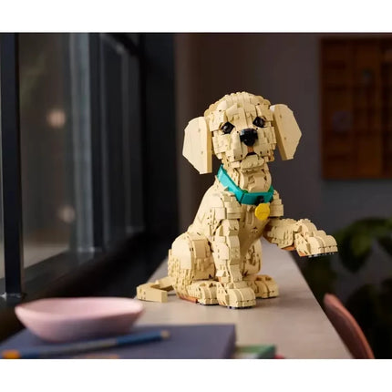 Golden Retriever Puppy Building Blocks Model Set