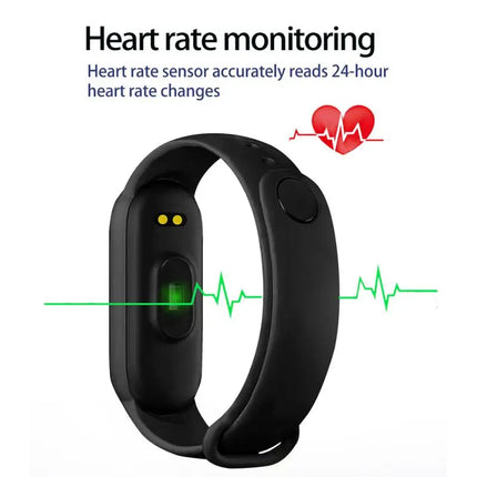 NNEOBA Smart Fitness Bracelet Watch Black