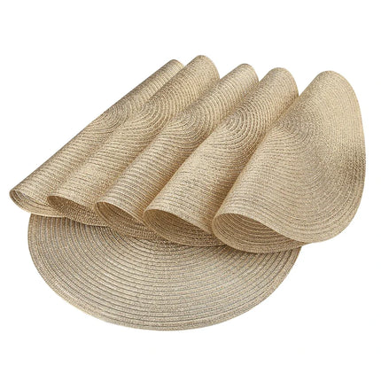 Round Woven Placemat Set