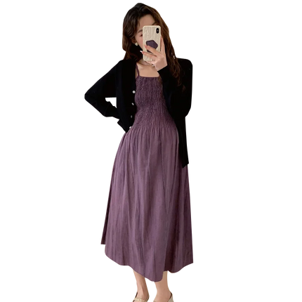 Maternity Cardigan and Dress Set